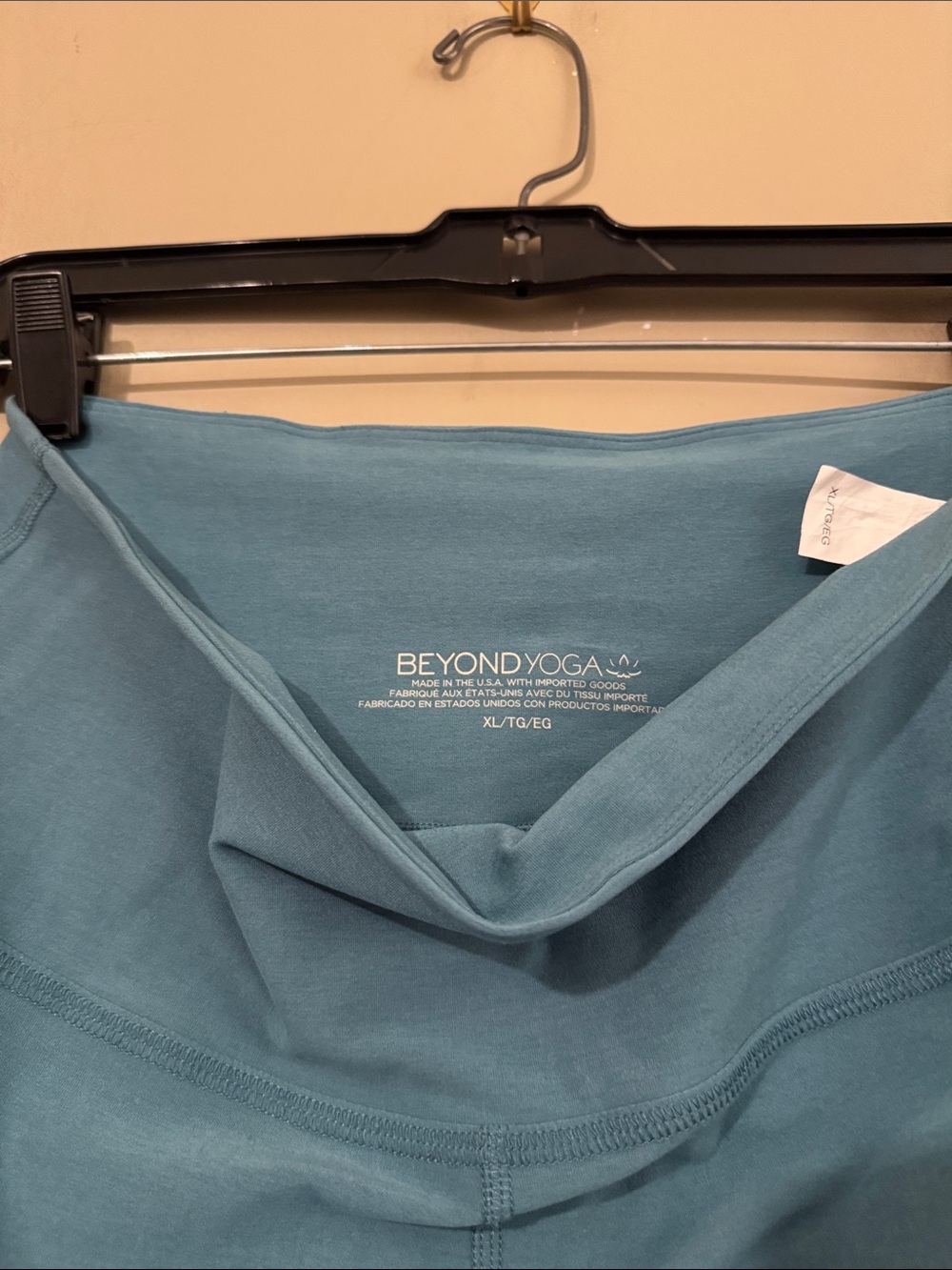 NWOT- BEYOND YOGA HIGH WAIST MIDI LEGGING DEEP, AQUA HEATHER, XL - Picture 10 of 10